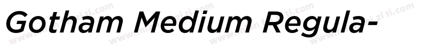 Gotham Medium Regula字体转换